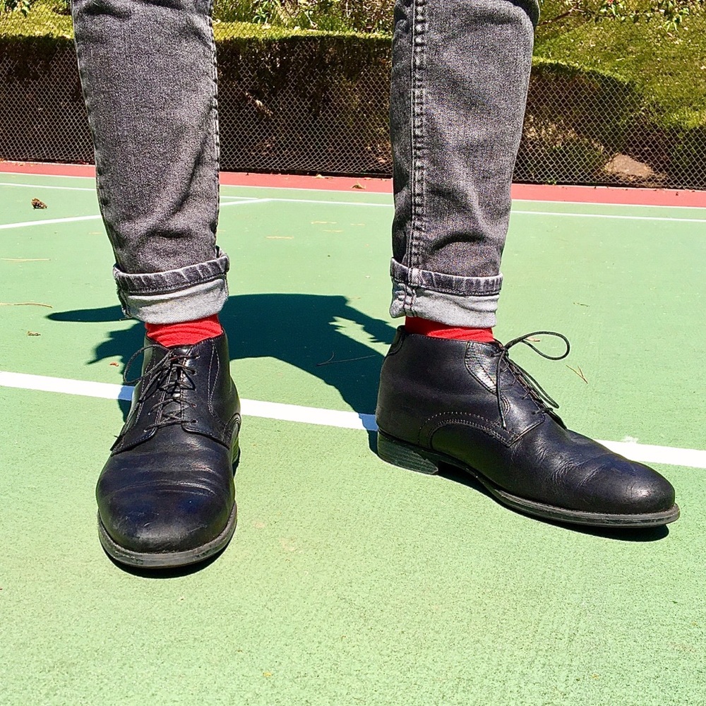 Johnston & Murphy men’s black boots size 9/10